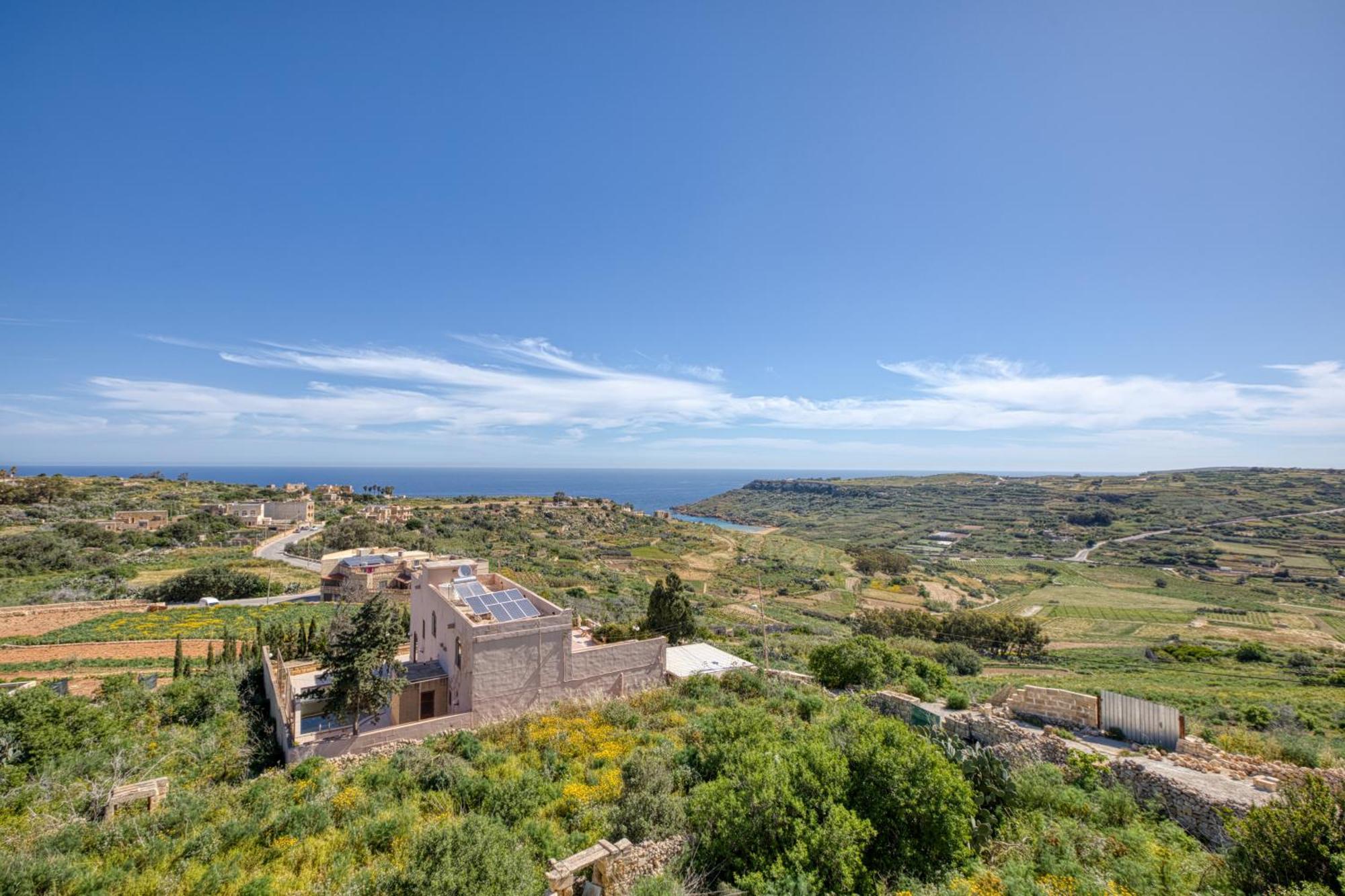 Xagħra Spacious, Bright, Valley & Sea View Maisonette מראה חיצוני תמונה
